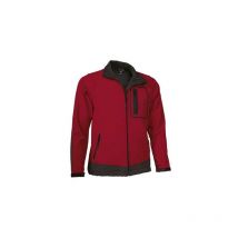 Chaqueta técnica en tejido softshell Valento Batavia 10/12 niño Rojo/Negro