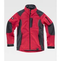 Workteam - chaqueta workshell S9495 rojo/gris t-l - 513262