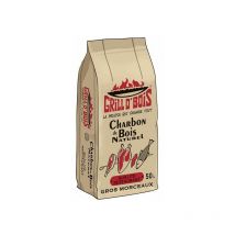 Charbon de bois 50L Qualité Restaurant Grill O'Bois - Noir