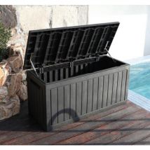 Glendale Leisure - Rattan Cushion Storage Box - Charcoal