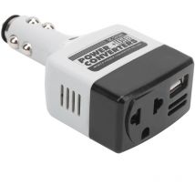Jeffergarden Chargeur automatique usb de convertisseur de puissance mobile 12V / 24V pour le chargement de téléphone portable noir