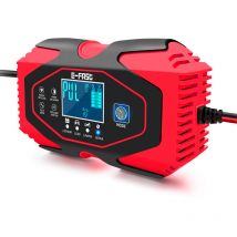 Chargeur de batterie de voiture 6A 12V 24V Chargeur de batterie avec chargeur de batterie lcd avec mode de charge pour moto et batteries au