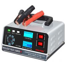 Decdeal - Chargeur de batterie de voiture Chargeur à impulsion en cuivre pur haute puissance Chargeur de réparation de batterie 110V-250V (large