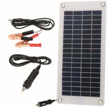Tigrezy - Chargeur de batterie de voiture solaire Mainteneur de panneau d'énergie solaire portable avec allume-cigare Charge d'entretien
