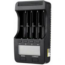 Jalleria - Chargeur De Batterie Lii-500 Chargeur Intelligent Avec 4 Emplacements De Batterie Ecran Lcd Pour Support De Batteries Rechargeables Ni-Mh