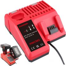 Pdstation - Chargeur de Remplacement 12V-18V pour Chargeur Milwaukee M18 M12 M12-18C MIL-M18-CH01 48-59-1812 N14 Chargeur Milwaukee 12V