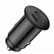 Euritecsa - Chargeur de voiture Chargeur super rapide Tête en alliage Flash PD30W