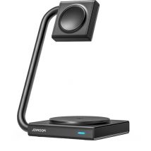 Chargeur inductif 2en1 pour montre et smartphone 15W MagSafe Qi, pliable, noir