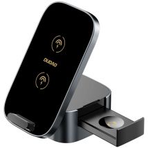 Chargeur inductif 3en1 A11Pro+ 15W pour téléphone, montre intelligente, écouteurs - noir