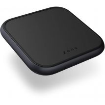 Chargeur sans Fil Aluminium 15W (Apple & Samsung Fast Charging, certifié Qi, Adaptateur Secteur + câble Inclus) Noir (ZESC14B/00) - Zens