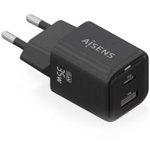 Chargeur gan de wall Aisens asch-35w2p025-bk/ 1xusb type-c/ 1xusb/ 35w