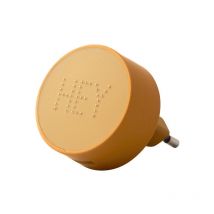 Chargeur Pearl Hey Design Letters Orange