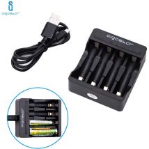 Chargeur rapide de batteries universel 4 fiches pour batteries rechargeables Ni-MH et Ni-Cd style aa