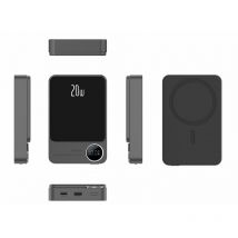Chargeur sans fil magnétique PD20W Chargeur rapide avec écran led Chargeurs portables Mag-Safe Packs de batteries externes ultra-minces