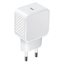 Chargeur secteur 1 usb-c 20W Power Delivery - blanc