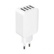 Chargeur secteur 4 USB-A 5,4A IC Smart - Blanc