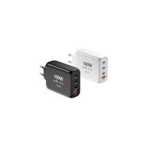 Chargeur secteur Urban Factory avec 1 port usb c 65W + 1 Port usb a 18 w Charge rapide Blanc