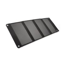 Ecolodis – Chargeur solaire pliable 24W – 4 panneaux – 270 x 155 x 16 mm – Idéal pour randonnées