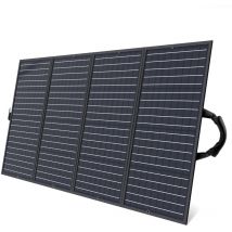 Chargeur solaire pliable touristique solaire 160W, noir
