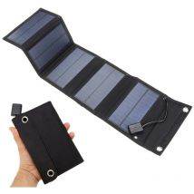 Chargeur solaire usb 5V 15W Cellule solaire portable Chargeurs de batterie solaires étanches Panneau solaire usb Power Bank avec 5 panneaux solaires