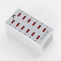 Majestic - Chargeur usb Ausb, Plastique, Blanc, 11,8x5,1x6,2 cm