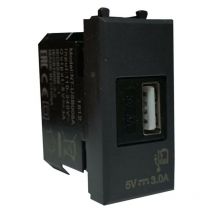 Chargeur usb AVE Série 44 type a universel 3A Gris 445082USB3A