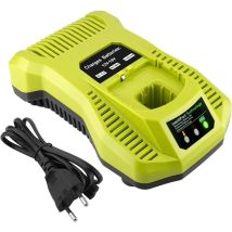 Chargeurs De Batterie, Chargeur De Remplacement 3a 12v-18v P117 Compatible Avec Batterie D'Outils Ryobi One+ P108 P107 P104 P105 P102 P103 (chargeur 