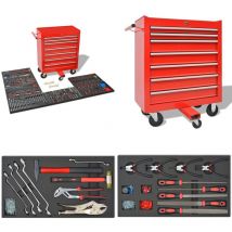 Chariot à outils pour atelier avec 1125 outils Acier Rouge - chariot à outils - chariots à outils - Home & Living - Rouge
