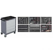 Kraftwerk - Chariot d'atelier BT700 avec 7 tiroirs équipé 301 pcs