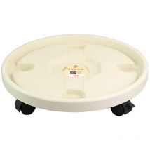 Chariot de jardinière à roulettes pour intérieur/extérieur(Blanc,260)