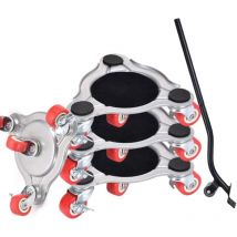 Chariot de manutention de meubles en acier, chariot de manutention avec 4 roues chariot de déménagement de meubles capacité de charge chariot de