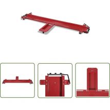 Homemiyn - The Living Store Chariot de moto Rouge - Chariot Moto - Chariot Cyclomoteur - Support Moto - Outil Mécanique - Outils Garage