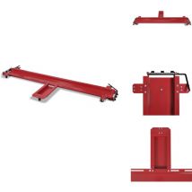 Vidaxl - Chariot de moto Rouge - Chariot Moto - Chariot Cyclomoteur - Support Moto - Outil Mécanique - Outils Garage