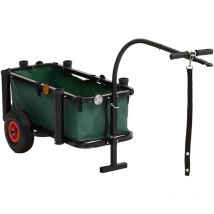 Chariot de pêche avec sac noir acier Vidaxl