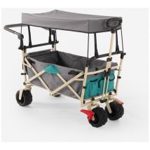 Stark - Chariot de plage 4 roues capacité 100kg toit Carly