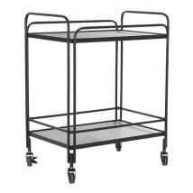 Meuble serveur de la marque, noir, de métal et verre (60,5 x 40,5 x 75,5 centimètres) - Dkd Home Decor