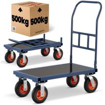 Higher - Chariot De Transport D'Entrepôt - 90x50x42cm Max. 650 Kg