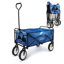 Wiltec Chariot transport pliant Enfant – 1000 x 505 x 1120 mm – Charge max. 68 kg – Poches, Roues en plastique et Poignée ergonomique – Diable
