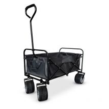 Chariot de Transport Pliable Campcruiser - Utilitaire Tout terrain Camping, Plage, Jardin 93 x 56 x 122 cm - Charge 80Kg
