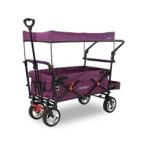 Chariot de jardin pliable Fuxtec Smart Cruiser - transport charge 75 kg - Pourpre