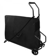 Chariot De Transport Pliant À Roulettes Pour Table De Massage - Noir - Vivezen