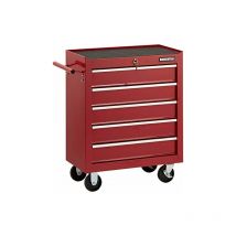 Bricoshop24 - Chariot à outils 5 tiroirs avec roulettes Dimensions 69x33x77,2 h cm