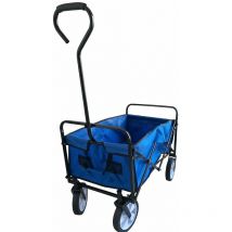 Markenlos - Chariot d'entretien de jardin pliable - Avec poignée de transport - Contenance : 100 Litres