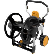 Dévidoir manuel XL vide à roues capacité 30 m pour Ø 19 mm, 40 m Ø 15 mm, 50 m Ø 13 mm - FISKARS