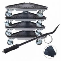 Mucola - Chariot élévateur de meubles duro 5 pcs. Set de transport de meubles Aide au déménagement Rouleaux de meubles Support de meubles Rouleaux de