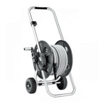 Chariot enrouleur équipé de tuyau QUBO Pronto25 Silver de 25 mètres