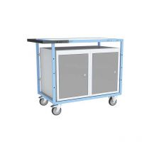 Matisère - Chariot de manutention - Etabli roulant avec 2 placards - Charge max 250kg - 880707107