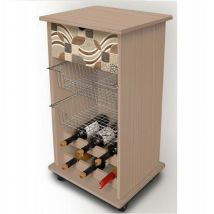 Chariot à fruits vintage 40x45x85h cm