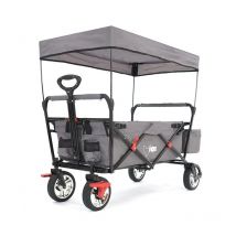 Chariot de jardin pliable Fuxtec City Cruiser - transport charge 75 kg – Gris