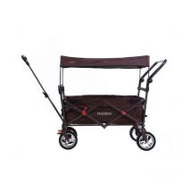 Chariot de jardin pliable Fuxtec Easy Cruiser - transport charge 75 kg – Marron